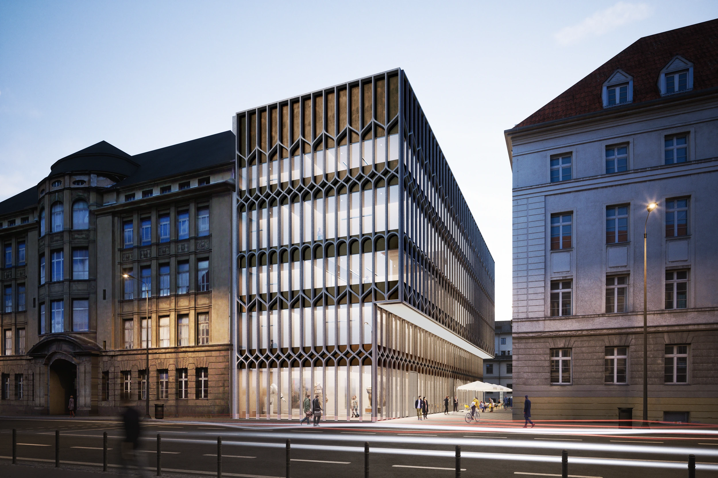 Eingangsvisualisierung Charité-Campus Mitte Berlin moderne Architektur